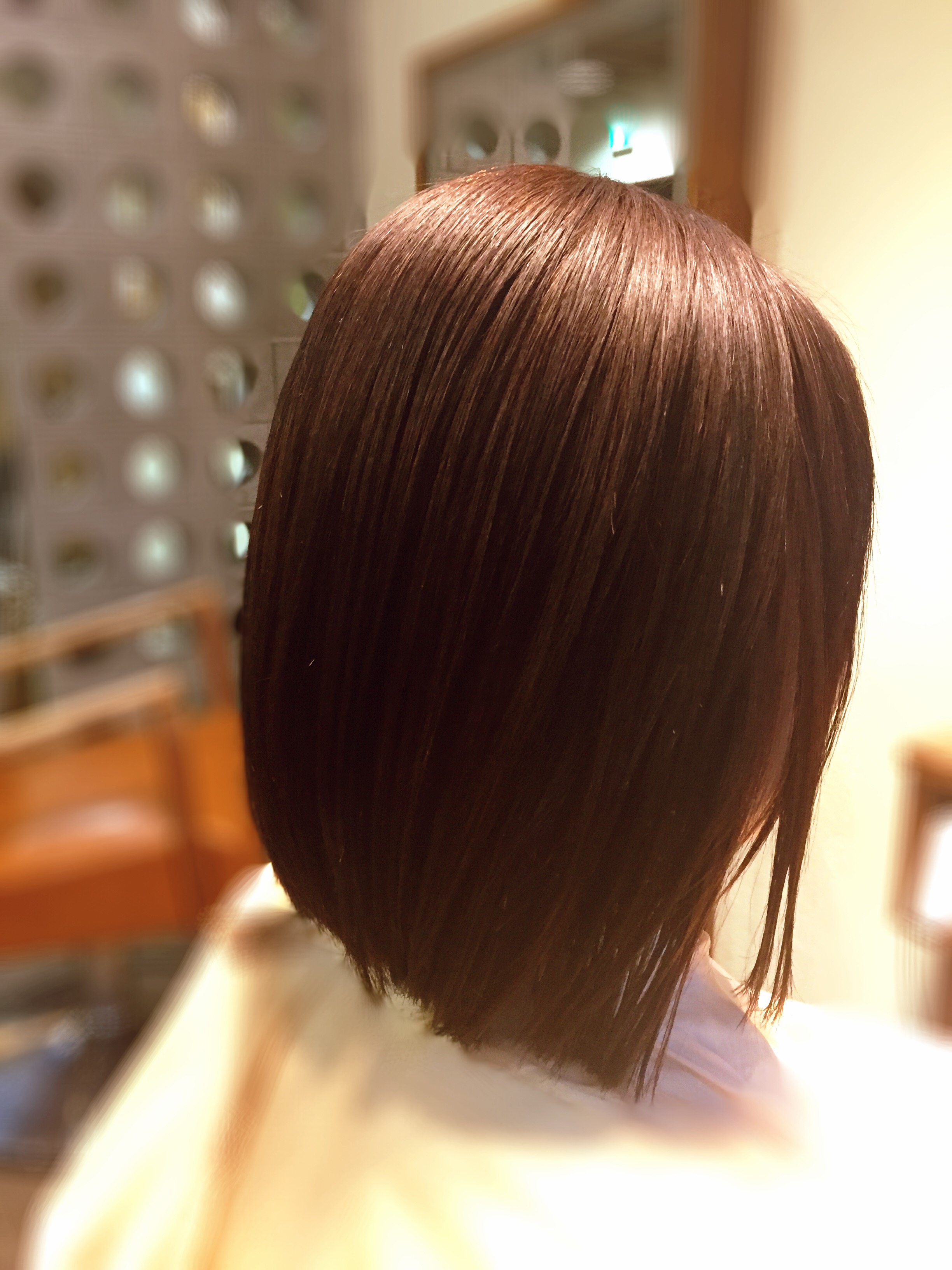 縮毛矯正でビビリ毛から半年経過 神戸三宮の美容室プライベートヘアサロンsur